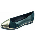 Женские балетки Gina 6927 зел.шк.