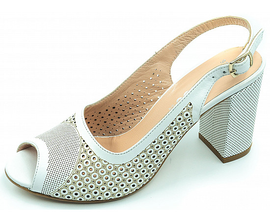 Женские босоножки Evromoda 329.979 Beyaz Deri