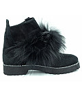 Женские ботинки Donna Ricco 256.604-02-09 Siyah Suet