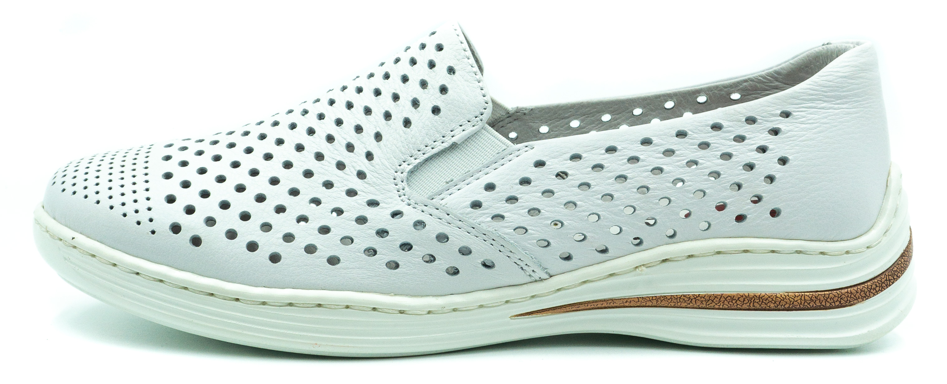 Женские мокасины 24pfm L6-69822-15 White-F