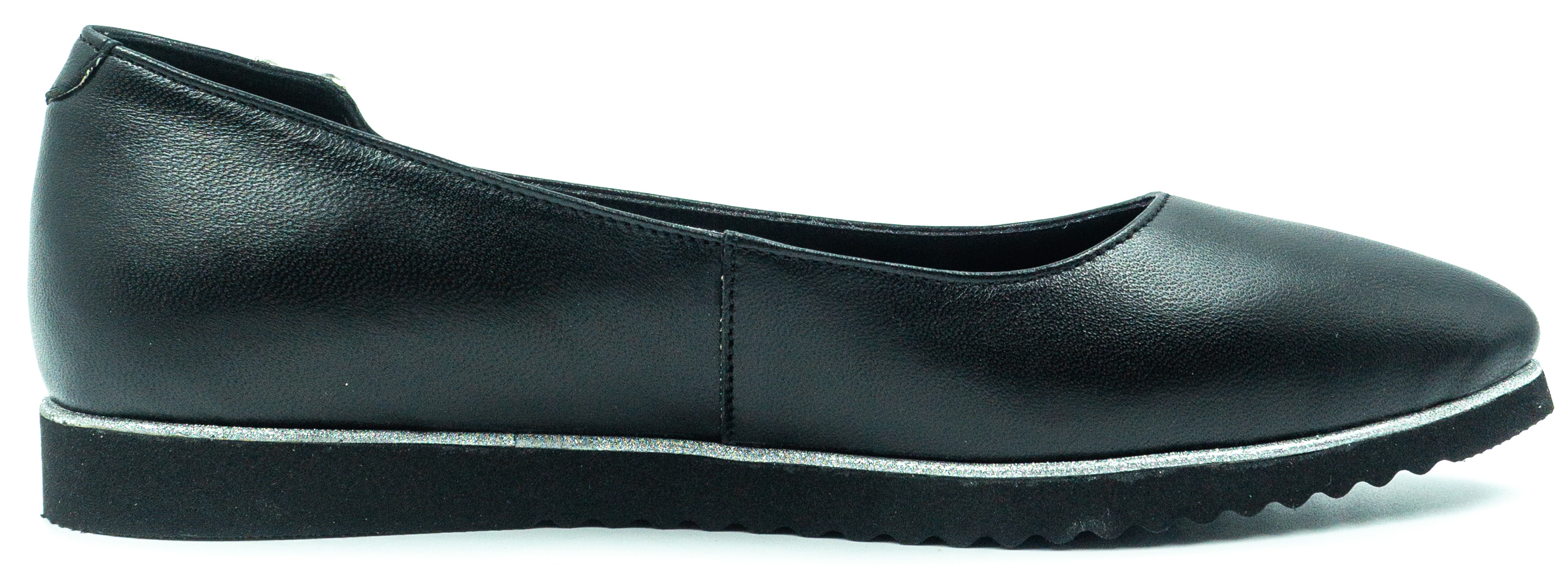 Женские балетки Gina 6965 чорн.шк.