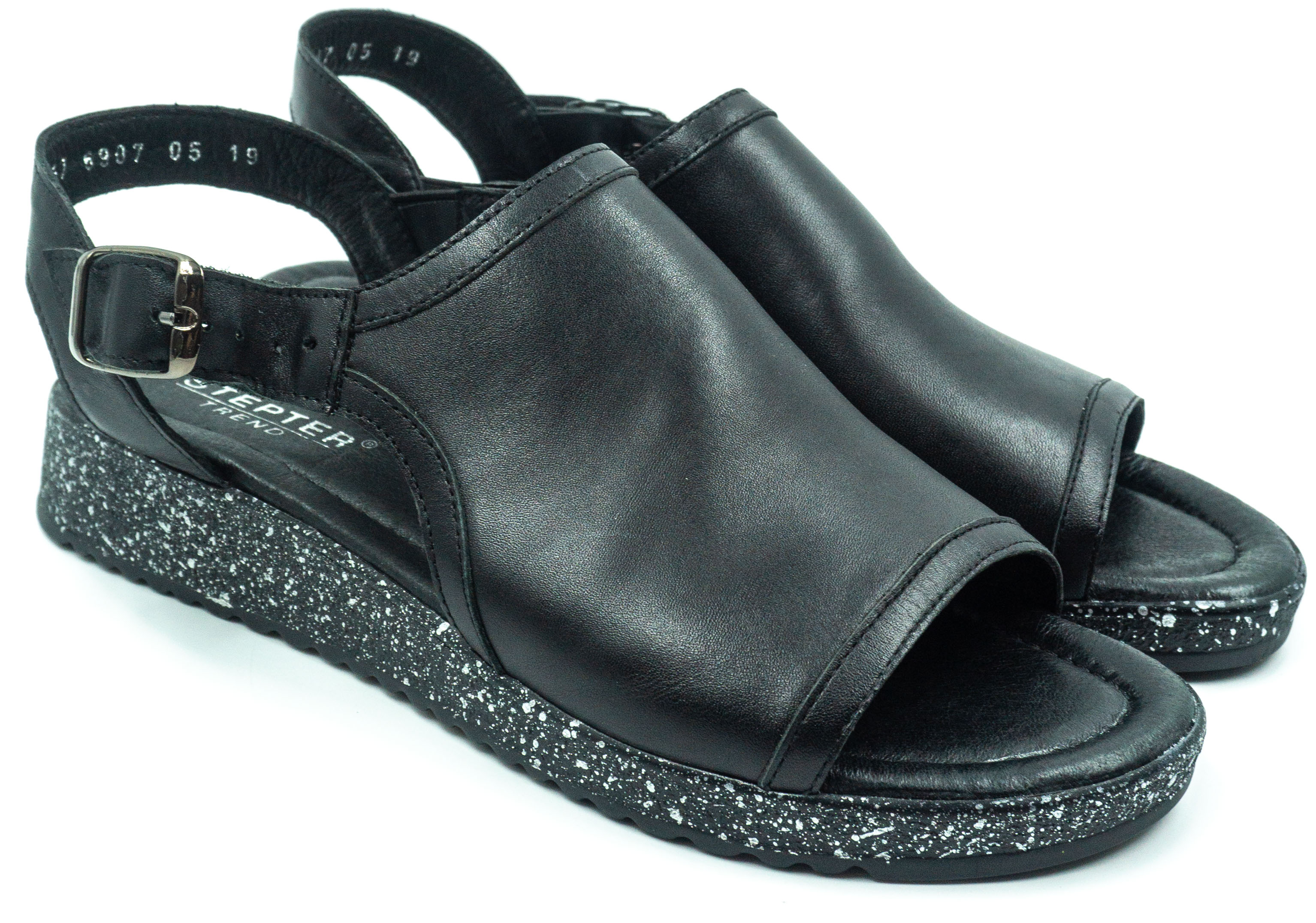 Женские босоножки Stepter 6907 чорн.шк.